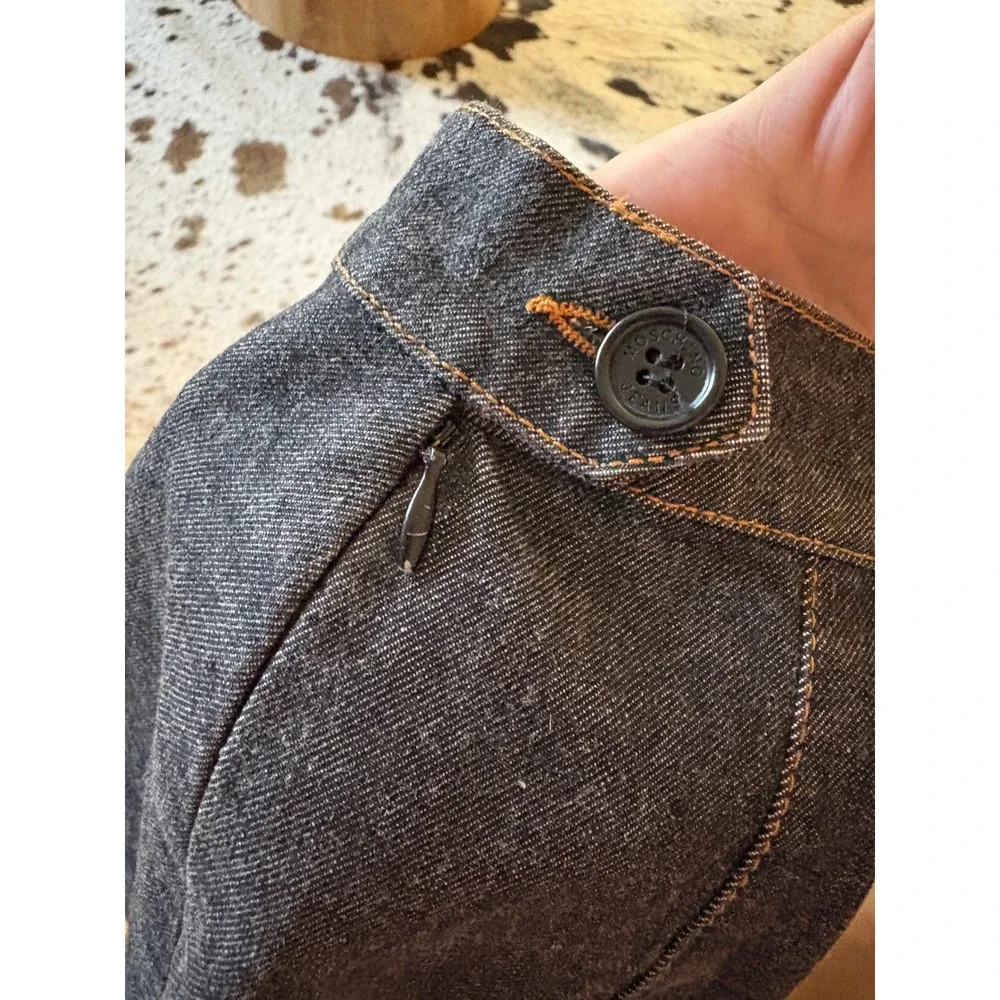 MOSCHINO Denim Y2K Midi‎ Jean Skirt Size 8
